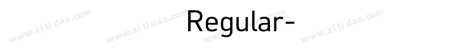汉标高清锐毛 Regular字体转换